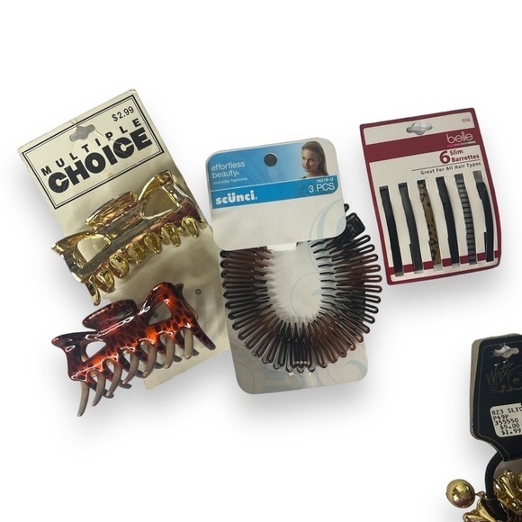 Bundle of Vintage Hair Accessories Bows Barrettes main image 7